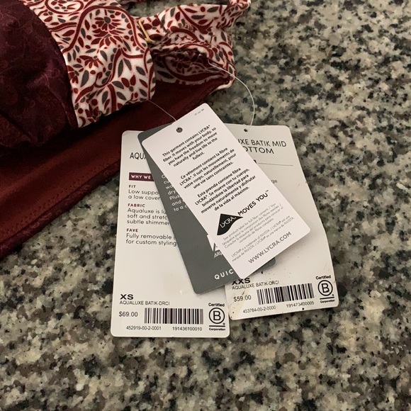 NWT Athleta Aqualuxe “Batik” Swim Bikini - Picture 6 of 7